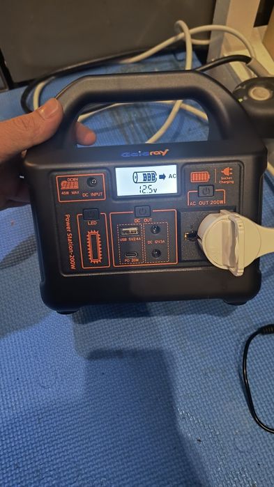 Портативна електростанція 220V 200W LiFePO₄ БДЖ, Швидка зарядка