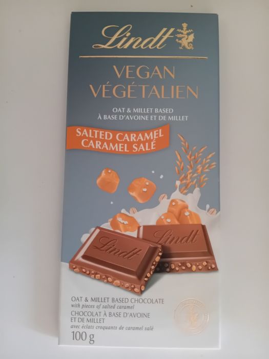 Zestaw 6 Czekolad LINDT Vegan Caramel  100G.