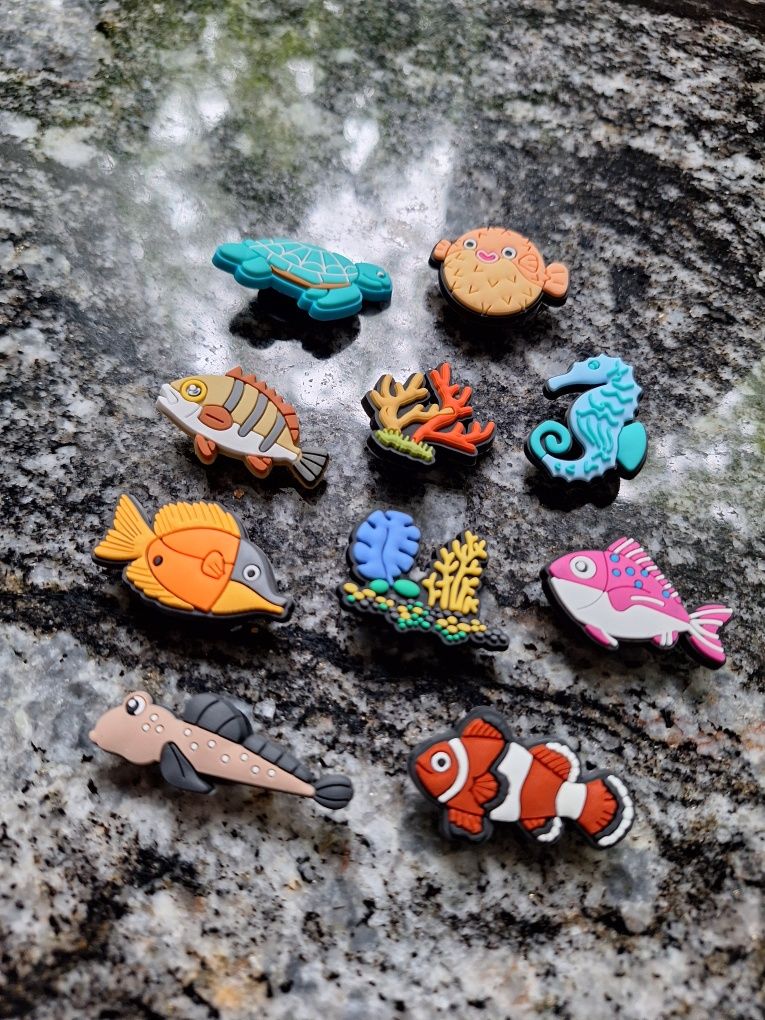 Przypinki ocean do Crocs zestaw pinów jibbitz charms ozdoby dodatki
