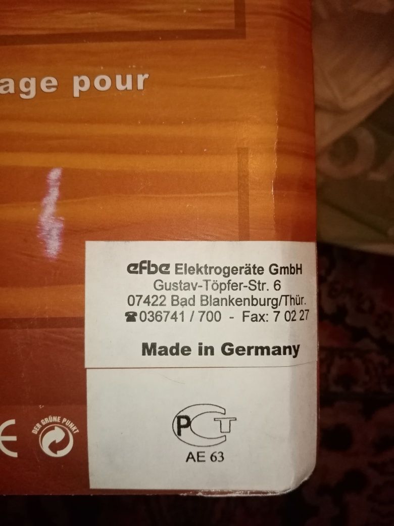 Солярий  Efbe schott Германия