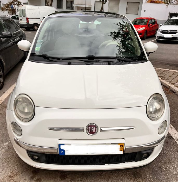 fiat 500 a gasolina - 130 000 km - muito bom estado