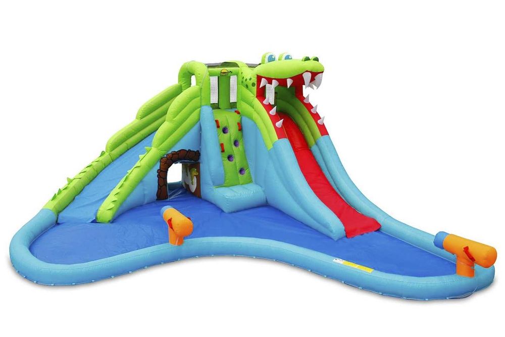 Plac zabaw mega krokodyl zjeżdżalnia dnuchany zamek dmuchawa