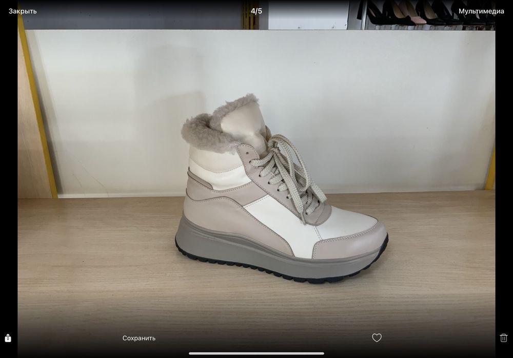 ботинки  женские  низкий каблук  зимние осенние Украина кожа замш