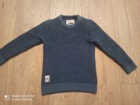 Elegancki sweter reserved 104 granatowy Święta Boże Narodzenie