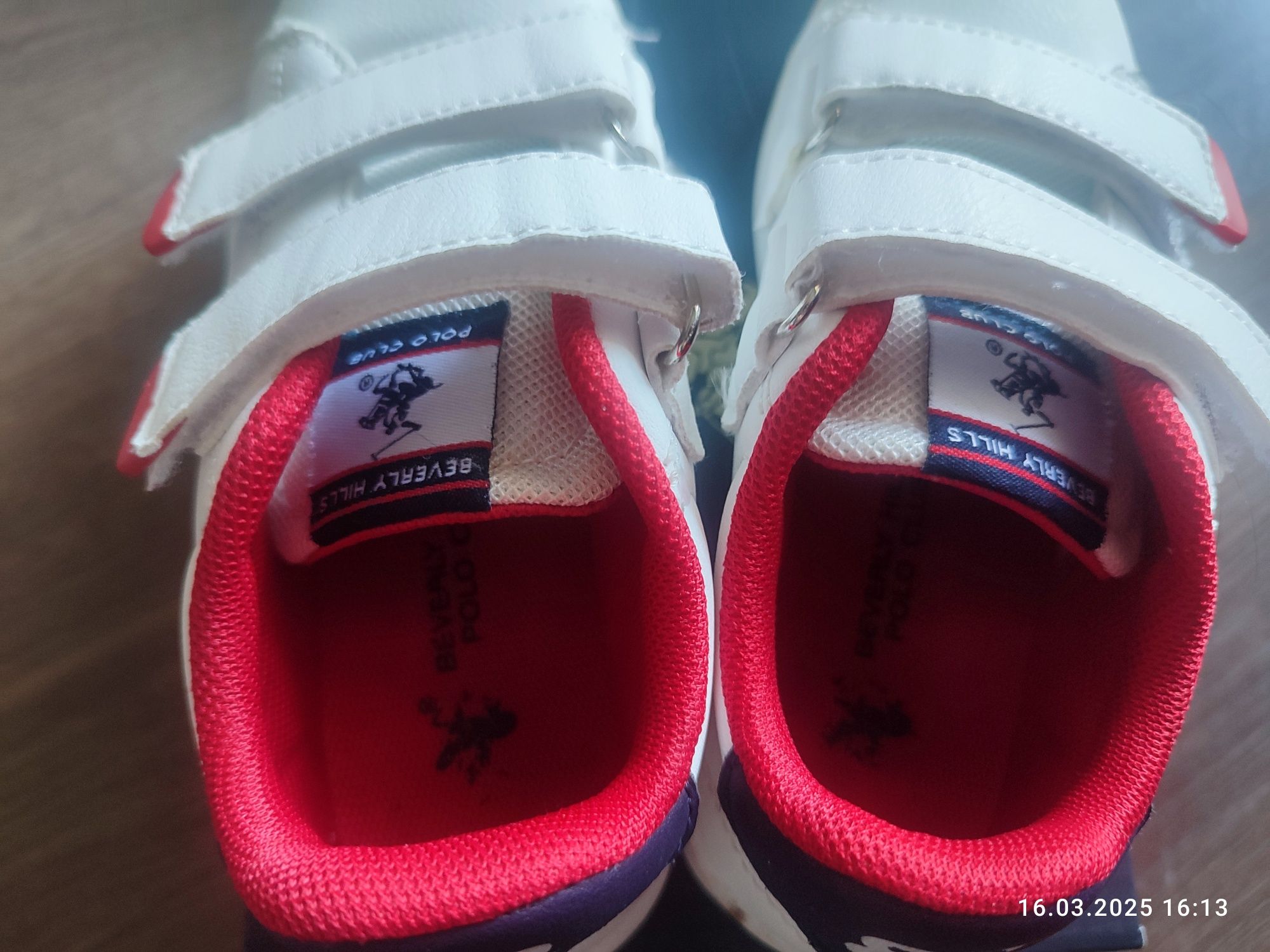 Dziecięce buty trampki polo Ralph Lauren białe 28 wkładka 18 cm