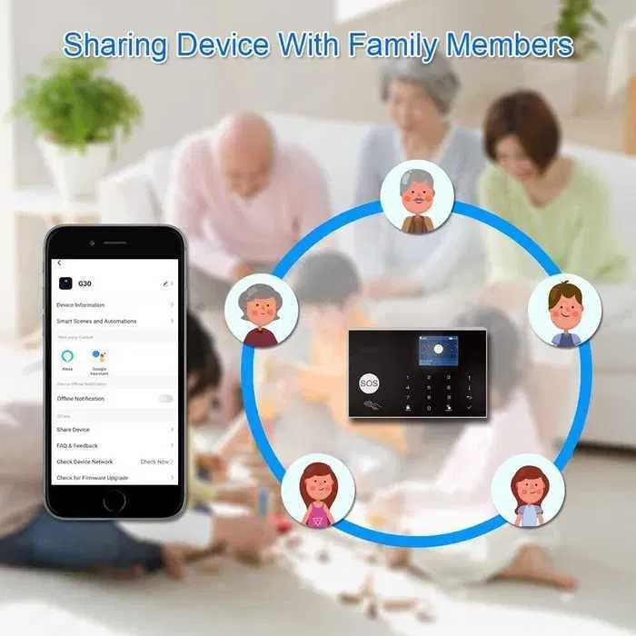 Sistema de Alarme Tuya Smart Life - Wi-Fi - ENVIO GRÁTIS