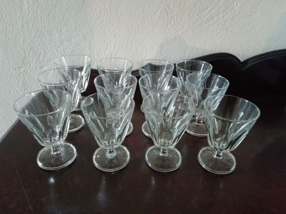 Copos Vintage, em Vidro