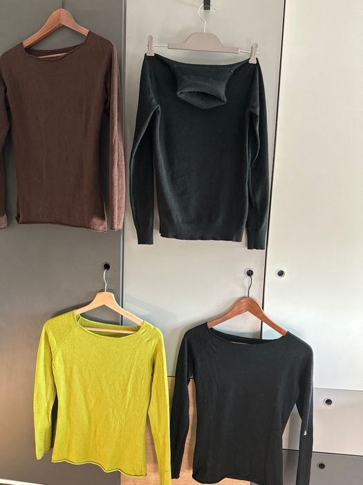 Swetry i golf rozmiar S paczka czarny brązowy zielony