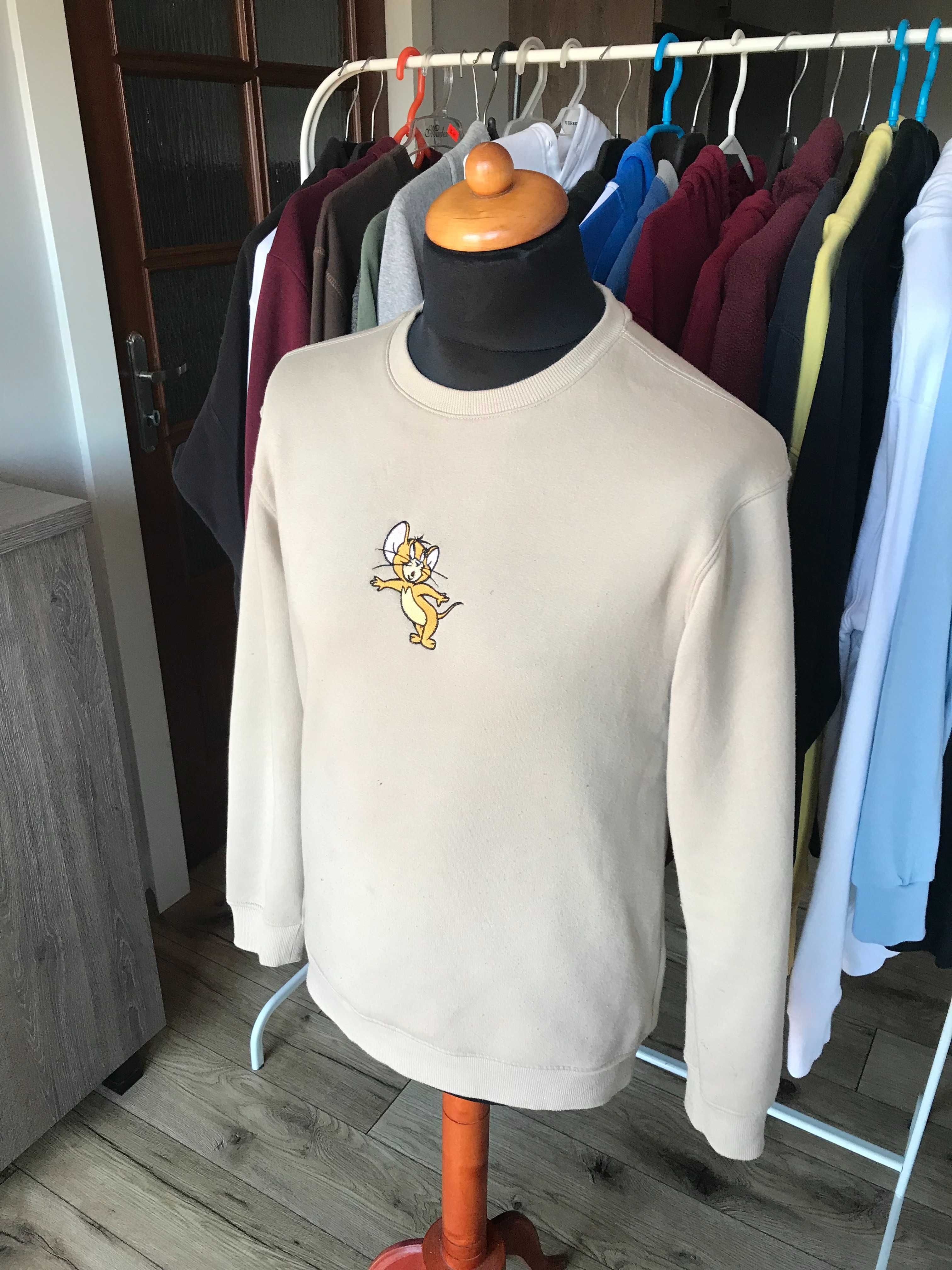 Bluza crewneck H&M Tom and Jerry rom. S