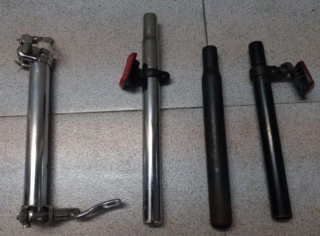 Porta cargas, guiadores e outro material de bicicleta