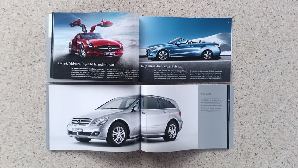 Mercedes Benz PERSONENWAGEN Program paleta modeli 2005 rok. Prospekty