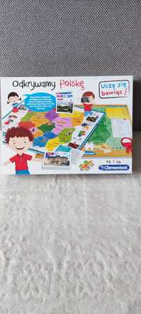 Gra edukacyjna dla dzieci - Odkrywamy Polskę - Clementoni
