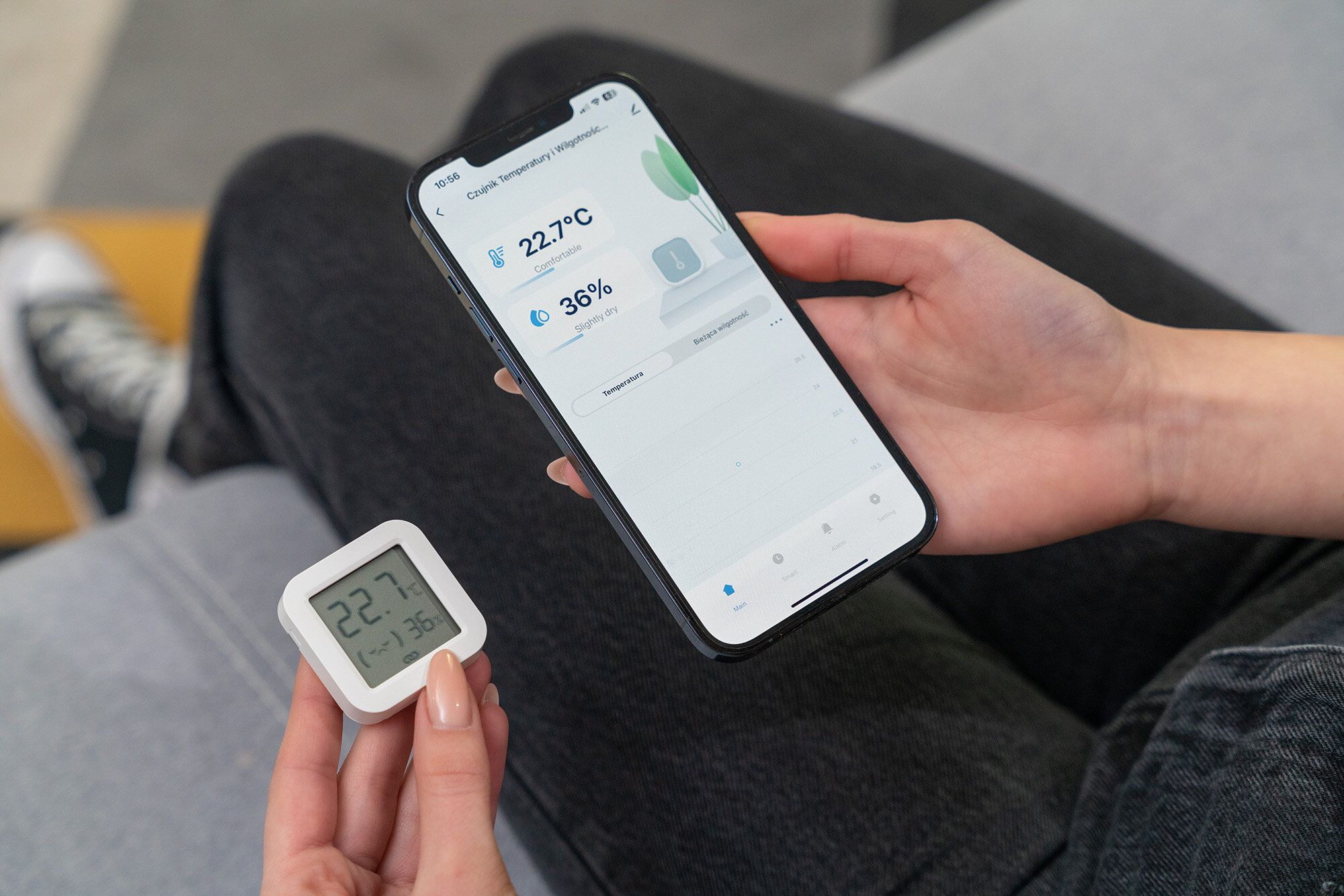 Czujnik temperatury i wilgotności Tuya Smart Smart Home