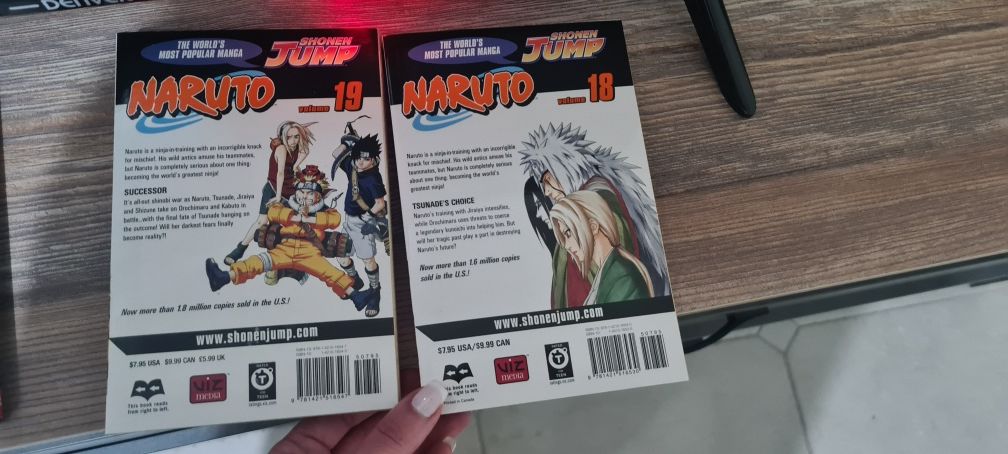 Naruto Manga 18 e 19 Inglês