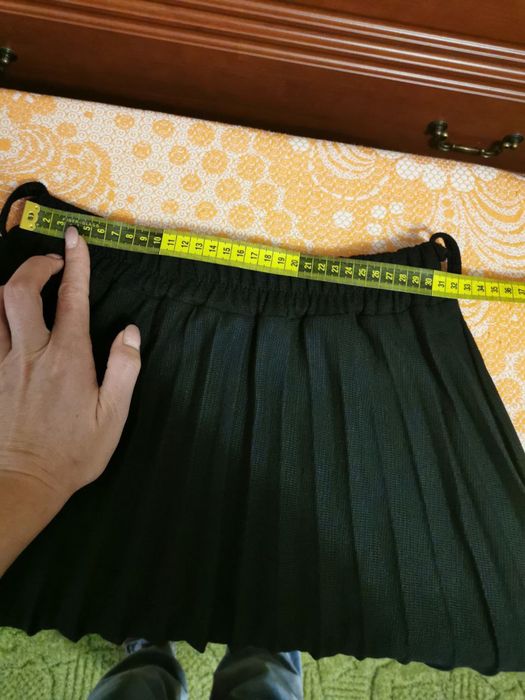 Вязаная юбка-плиссе