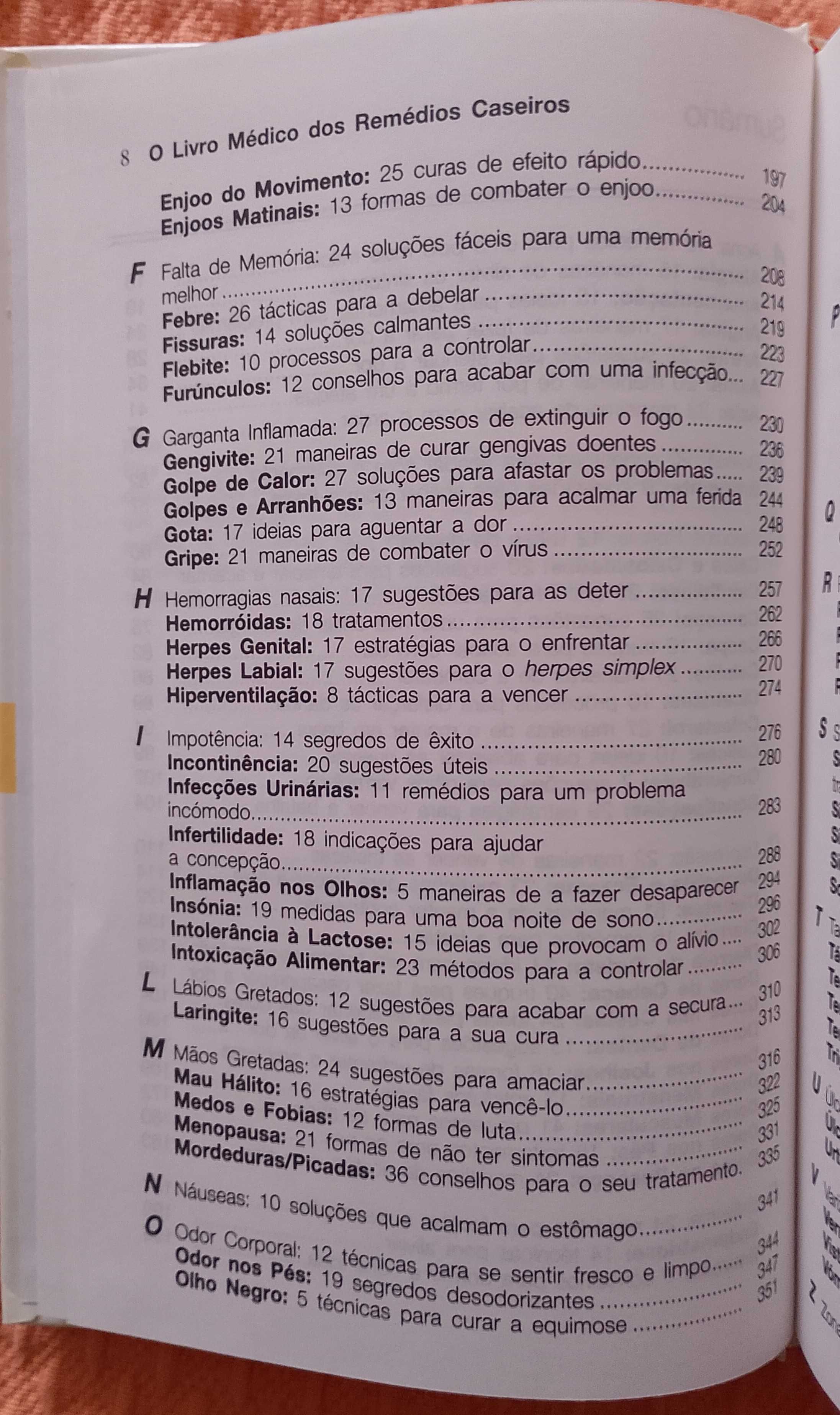 O livro médico dos remédios caseiros, Vários