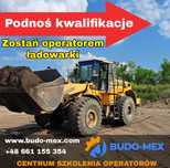 Kurs na operatora maszyn budowlanych. Koparka, ładowarka, spycharka.