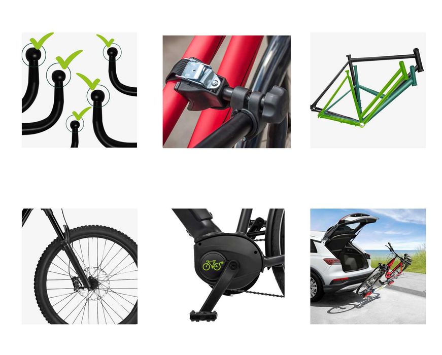 Składany bagażnik platforma na 1 rower EUFAB CROW 1 na hak uchył