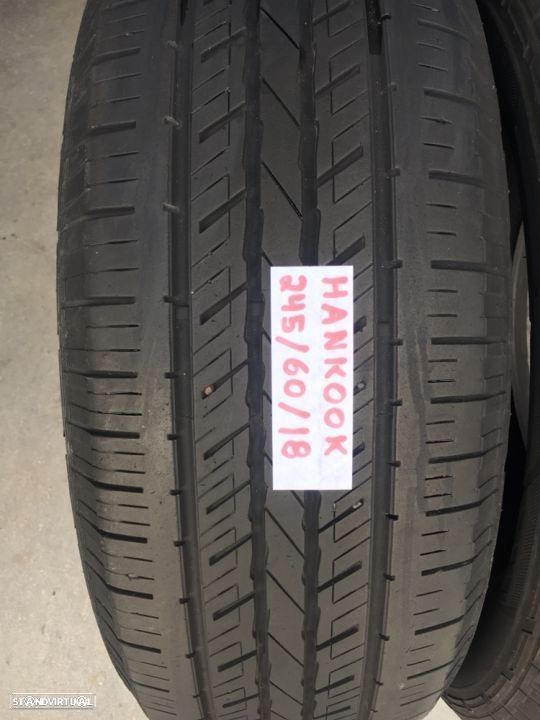 2 pneus semi novos hankook 245/60/18 - entrega grátis 120 euros