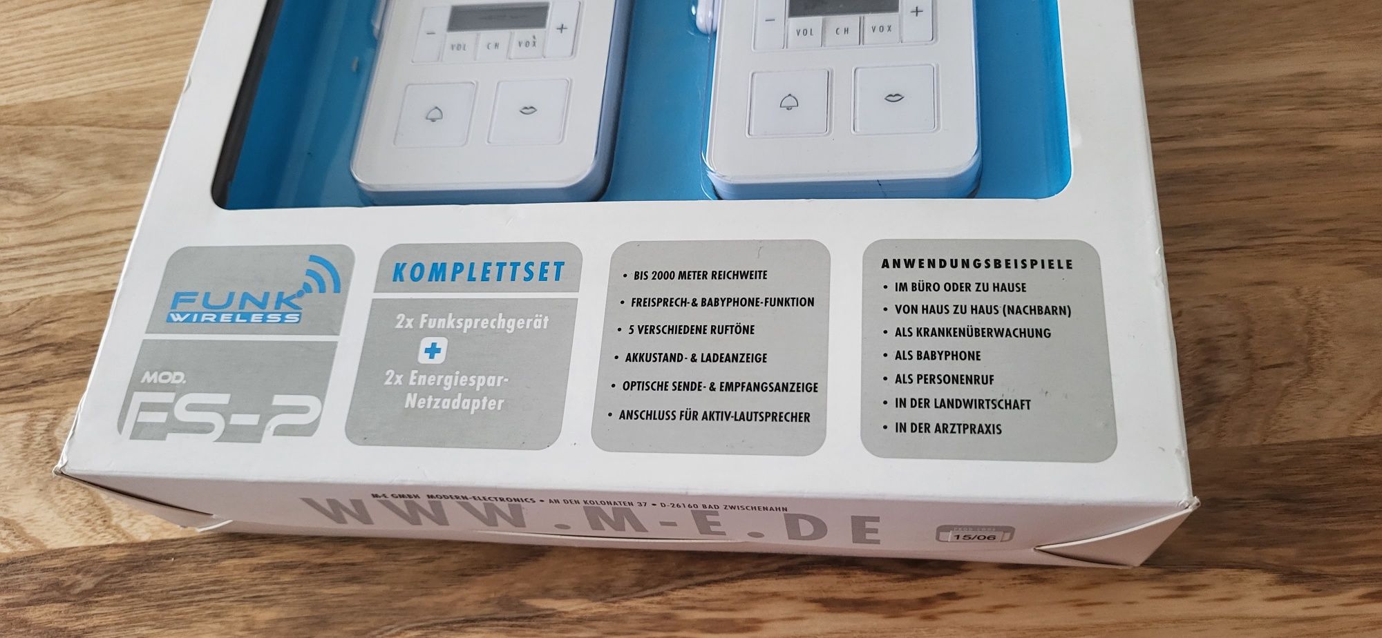 Domofon bezprzewodowy intercom niania m-e modern electronics FS-2.1