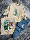 Dres Minecraft bluza + spodnie 116cm