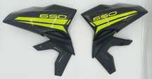 Kawasaki z650 bok boczek owiewka L P czarny metalik