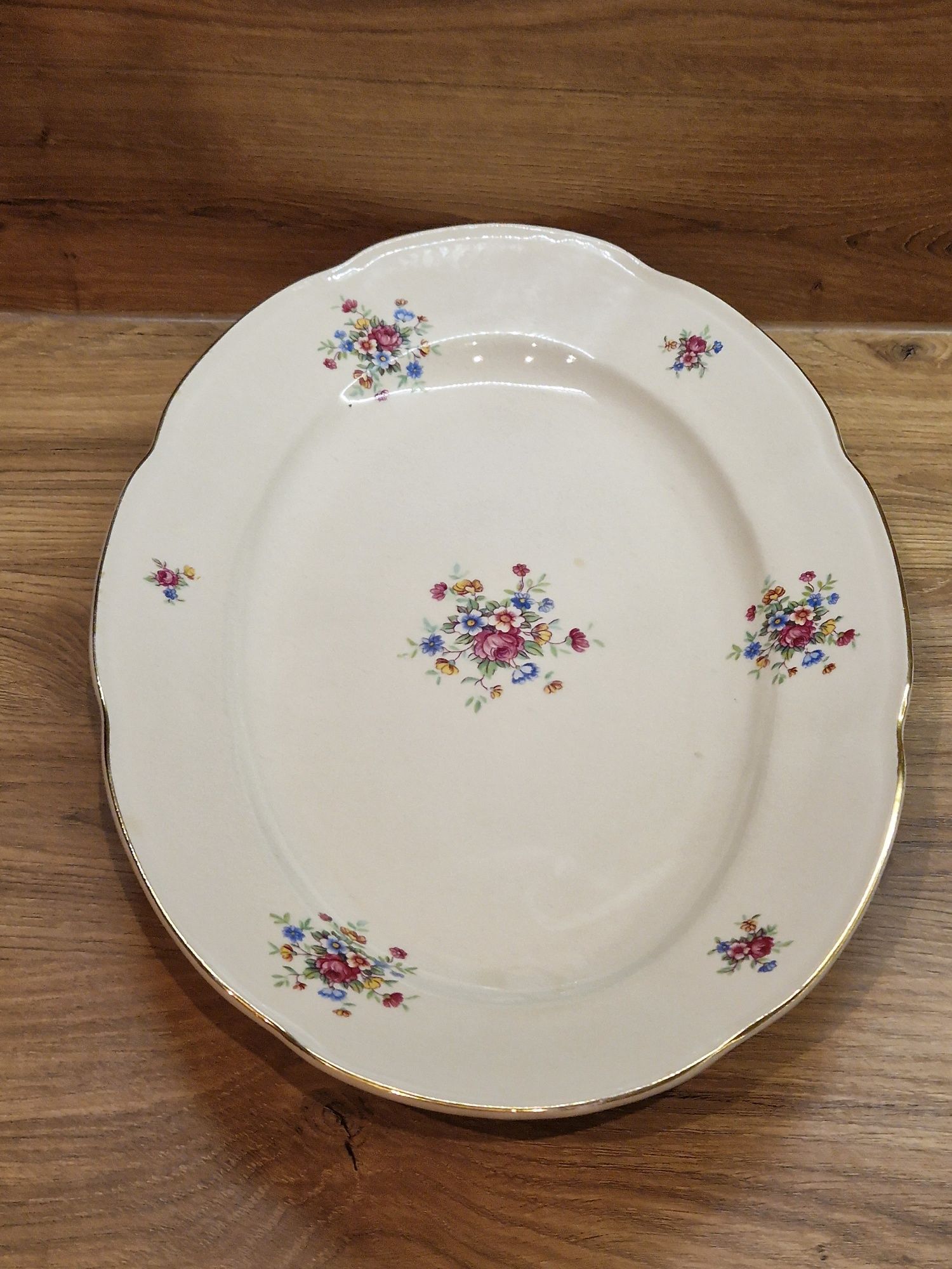 Półmisek,duża patera Porcelana Chodzież PRL