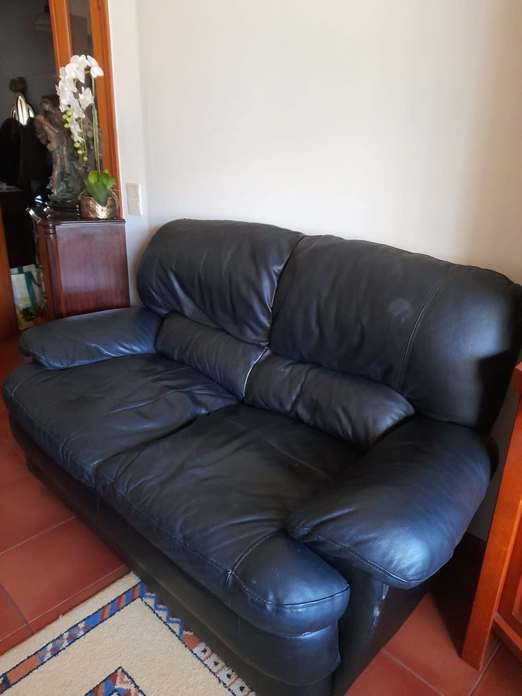 Sofás de 2 lugares em pele