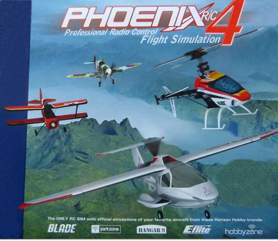 Simulador de vôo profissional PhoenixR/C4; radio Spektrum DX5e