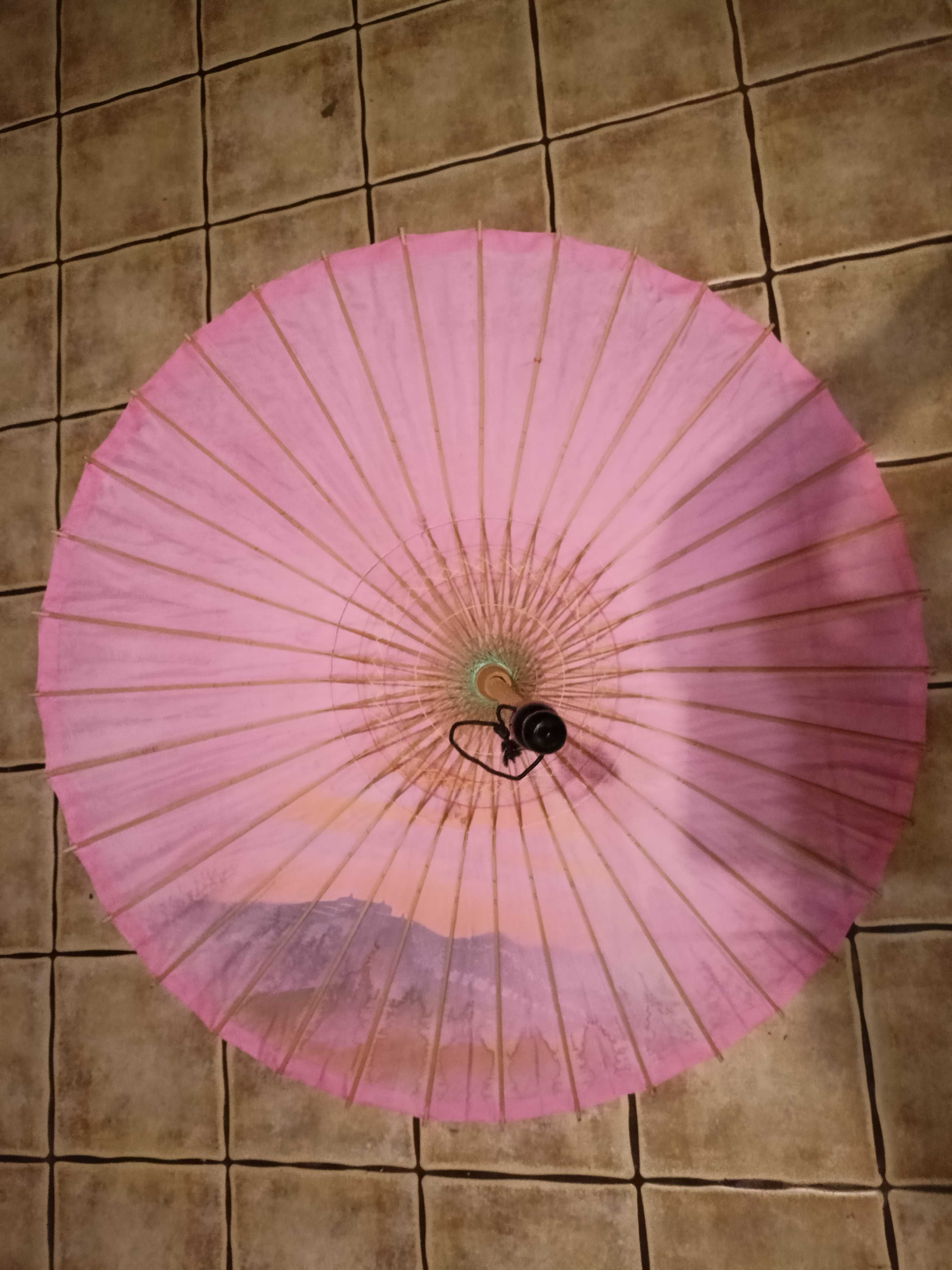 stary parasol na słońce ze sklepy Chinka prl vintage