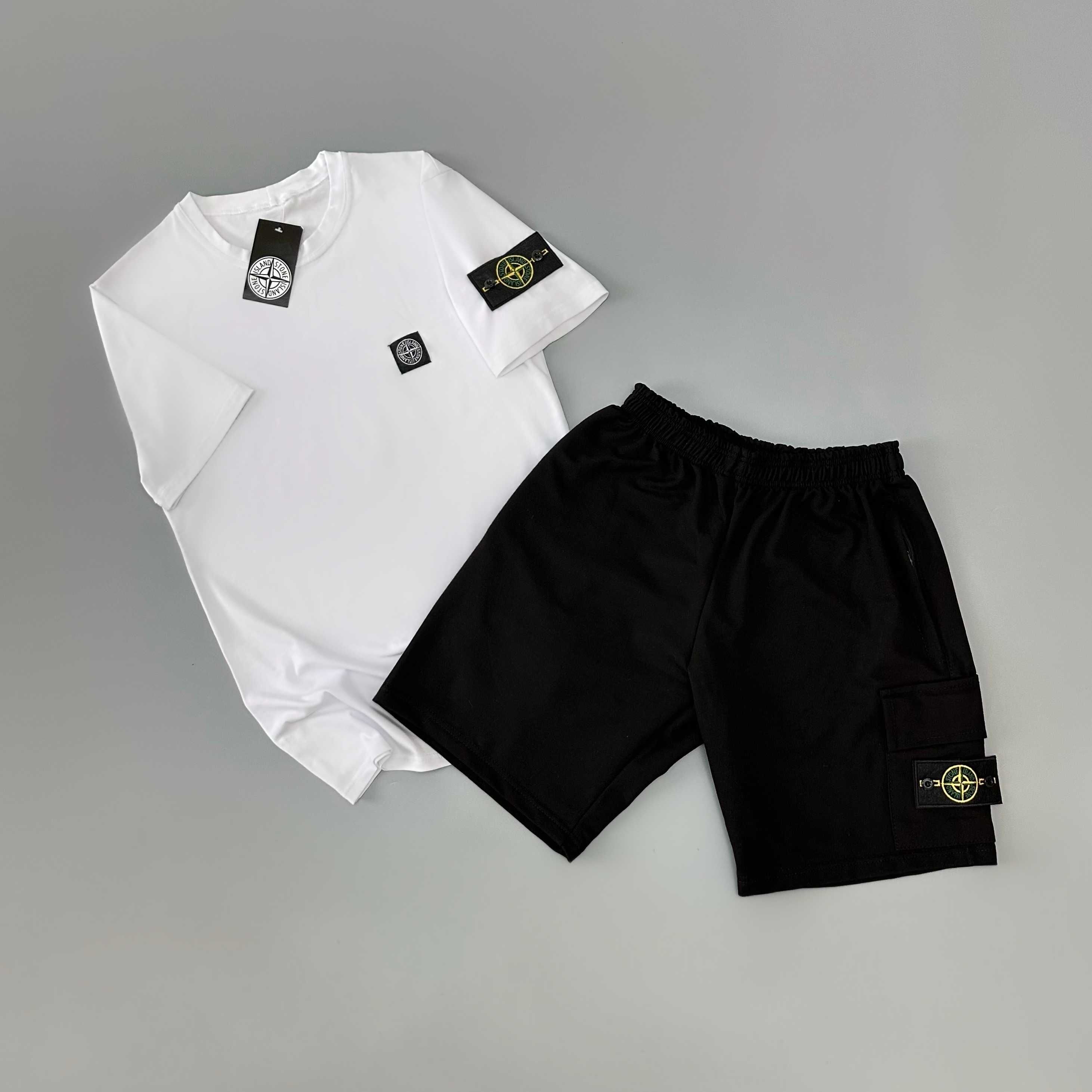Stone Island комплект | Футболка + Шорти | Хіт літа