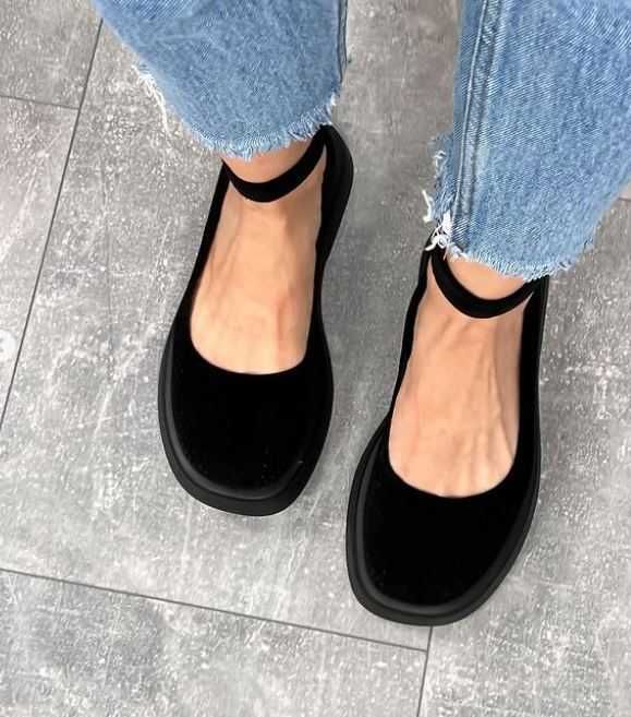 Босоніжки жіночі чорні замша р.36