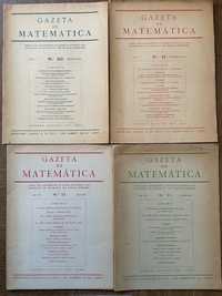 Gazeta de Matemática - 5 volumes - 1943 / 1944 / 1947