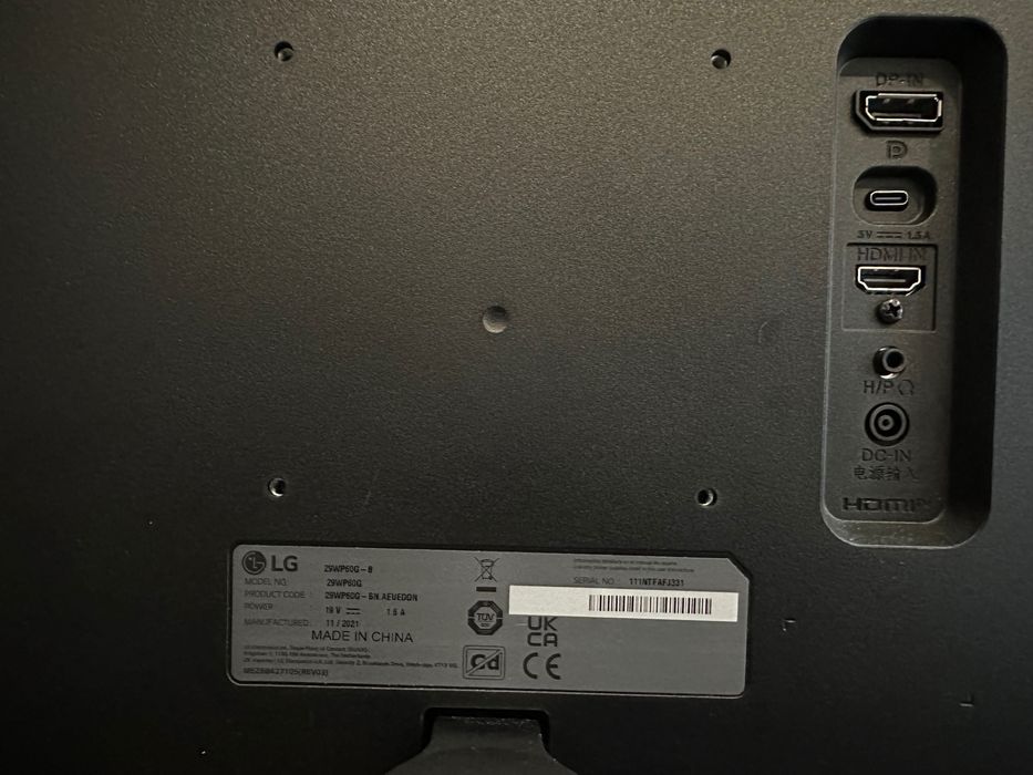 Monitor LG 29" 29WP60G UltraWide HDR10 USB-C