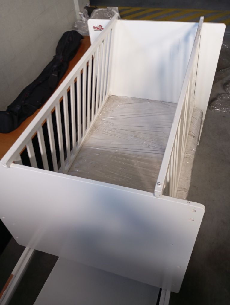 Cama extensível (híbrida) e colchão bebe até adolescente