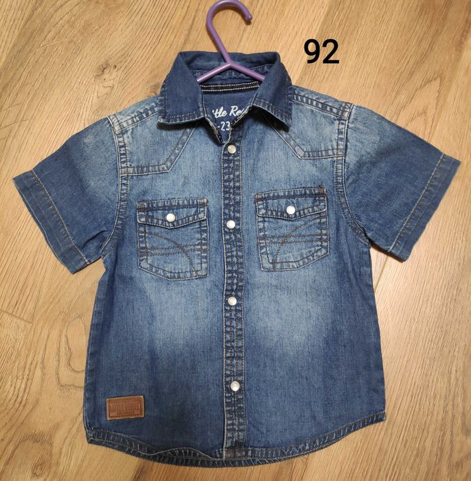 Koszula chłopięca jeansowa r.92