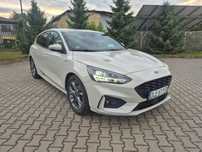 Ford Focus Śliczny St-line w białej Perle!!!54tyś km!!