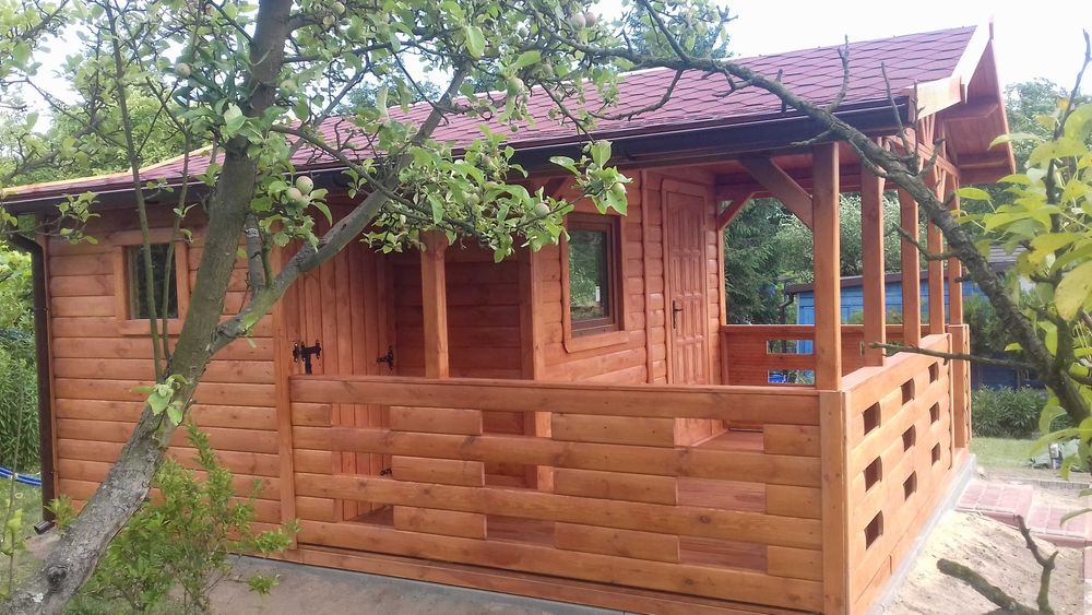 domek drewniany, domek ogrodowy, dom, o 35m2, parterowy, altanka