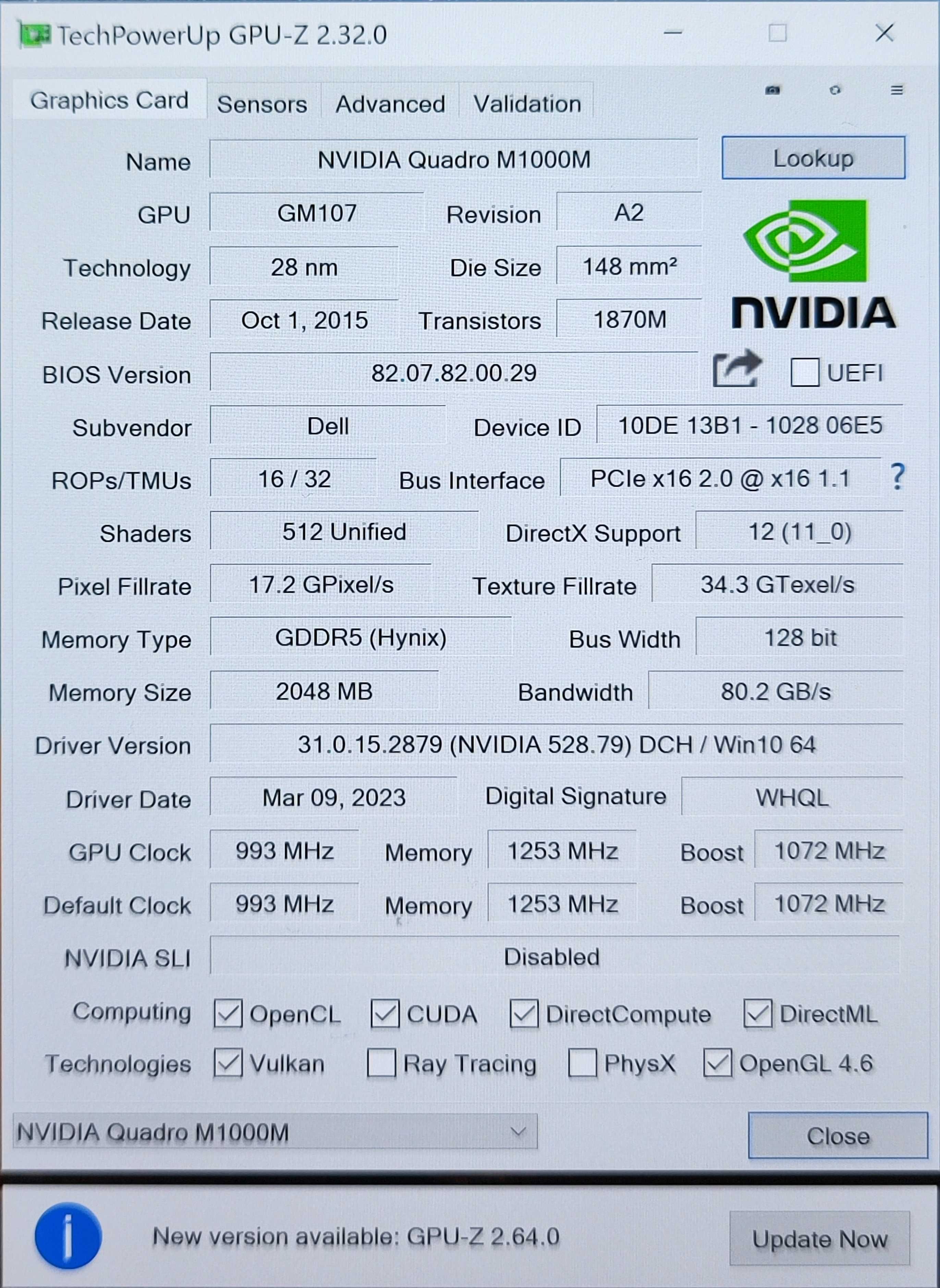Ноутбук Dell Precision 5510 4K IPS Core i7/16Gb/256SSD/nVidia