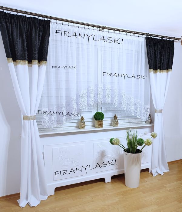 Firana gotowa 400x150 łuk gipiura firanki firany