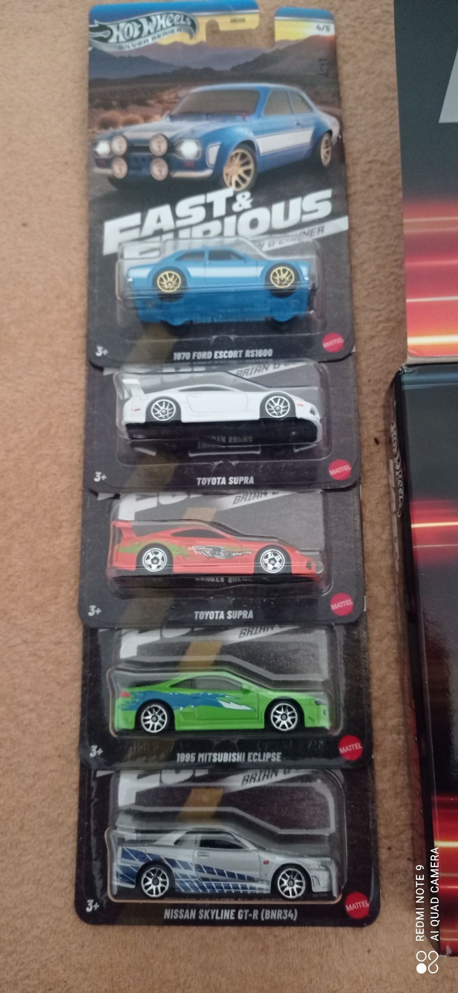 Zestaw 15 samochodow z hot wheels Szybcy i Wściekli