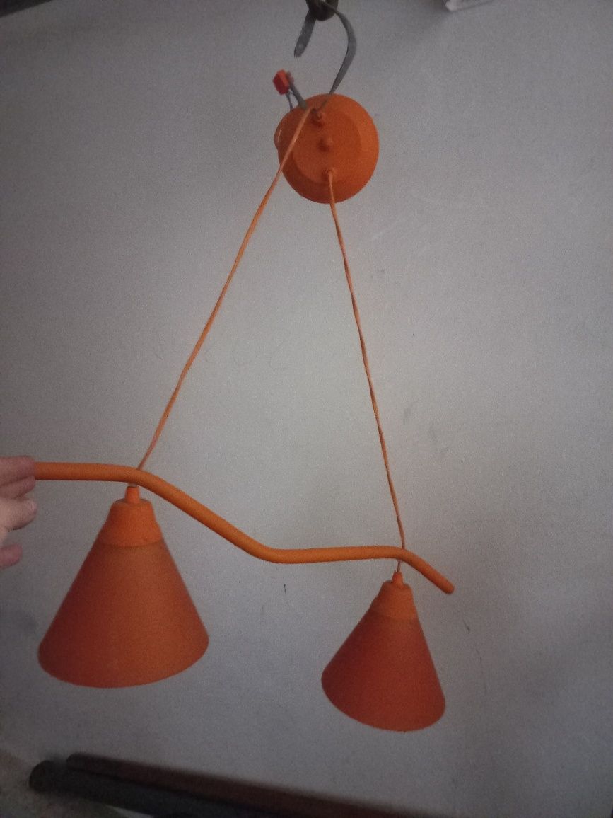 Lampa sufitowa  pomarańczowa
