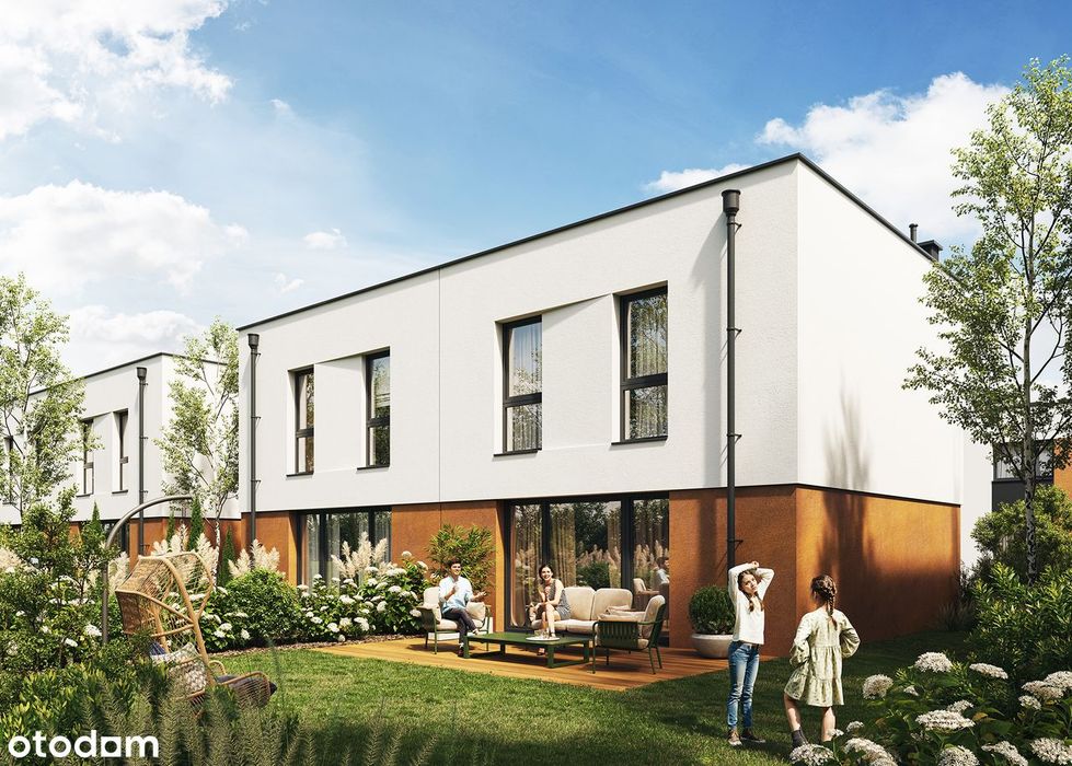 Bliźniak z ogrodem | #Osada Forestia Zawada | 73,45 m² | 4 pokoje