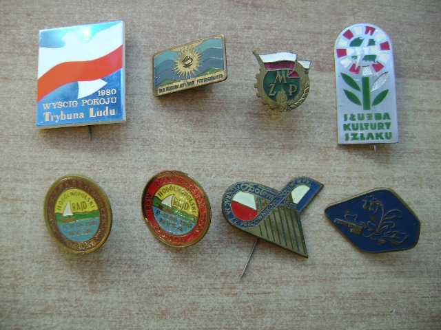 Starocie z PRL - Zestaw 8 odznak do wyboru numer 10