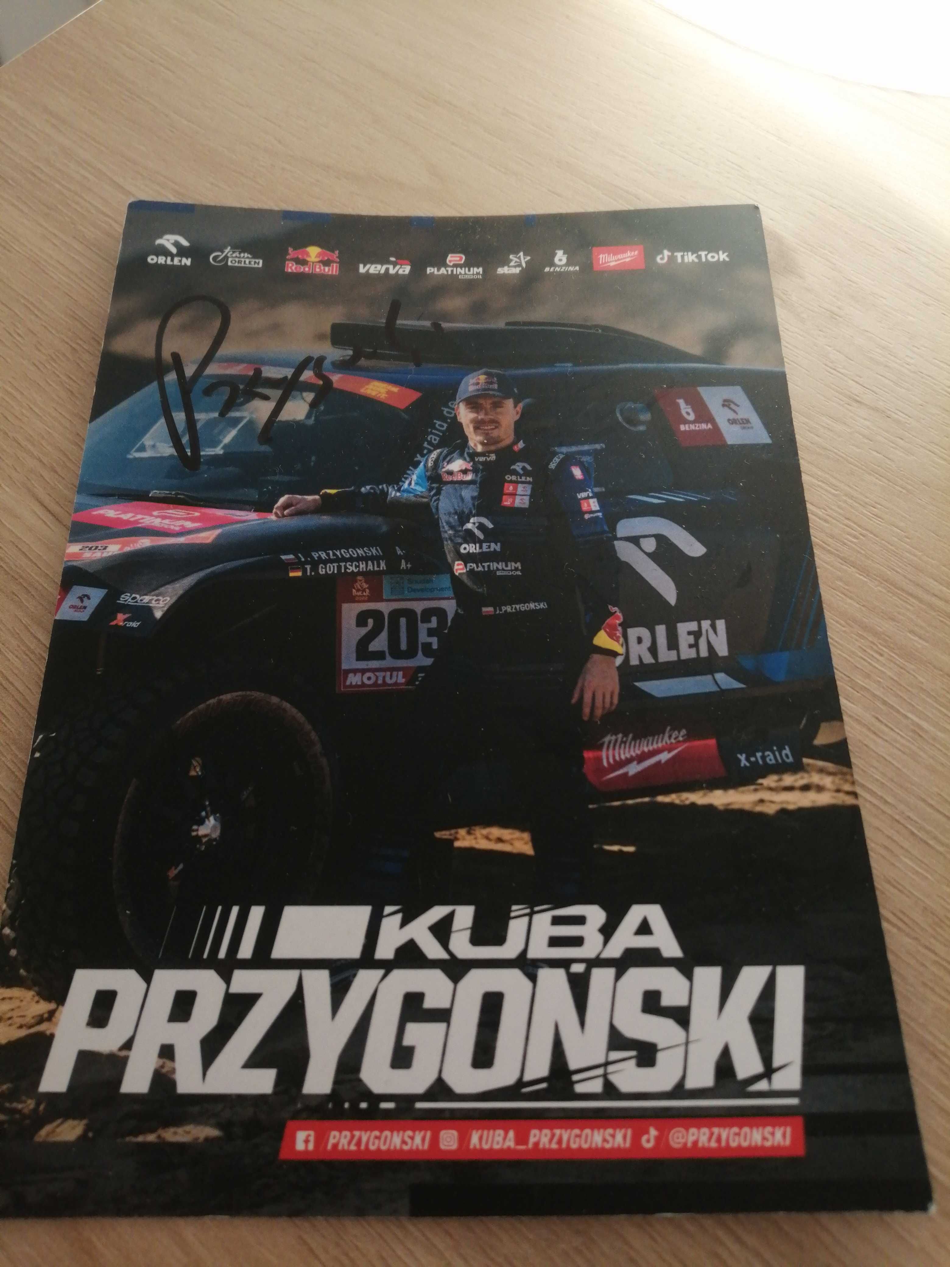 Autograf Kuba Przygonski Dakar 2022