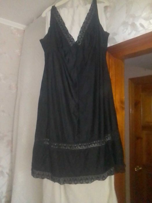 Комбінація шовкова, колір чорний