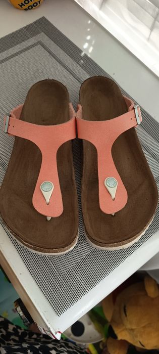 Биркенштоки шльопанці шльопки в'єтнамки Birkenstock Gizeh 39 рожеві