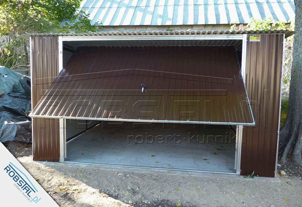 Garaż Blaszany 4x5m z bramą uchylna