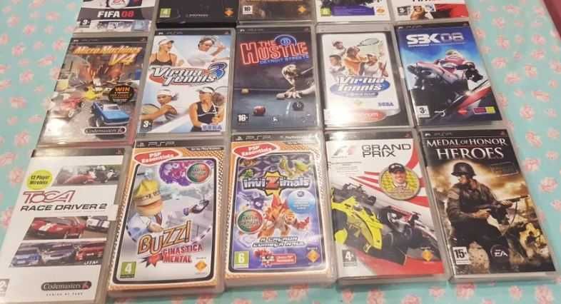 Vendo PSP com jogos por bicicleta btt como nova para jovem 14 anos