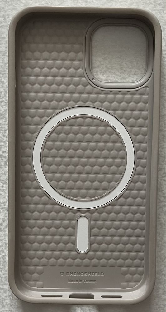 RhinoShield SolidSuit iPhone 15 Plus Shell Beige MagSafe 3,5m